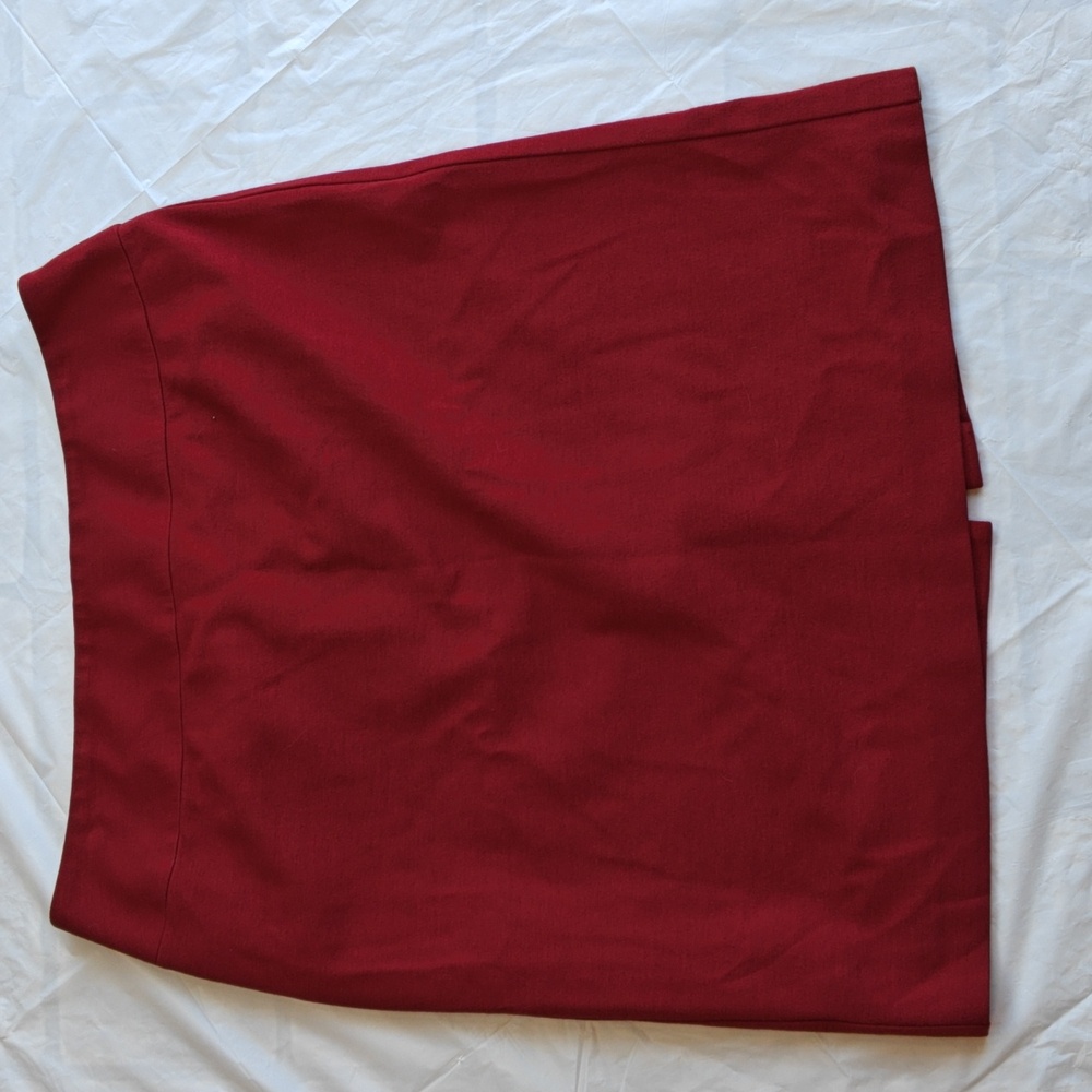 Talbots Classic Red Pencil Skirt